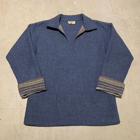 1980's ragamuffin Wool Smock