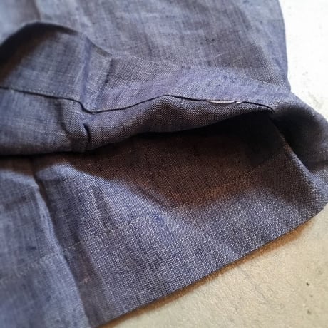 1950〜60's French Navy Linen Short Pants Deadstock