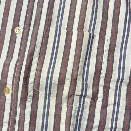 1960's SEARS Seersucker S/S Shirt Deadstock