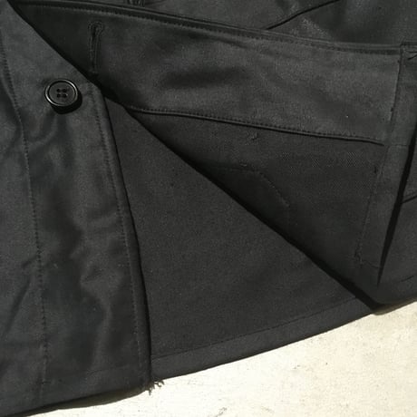 1950's ADOLPHE LAFONT BIack Moleskin Jacket Deadstock