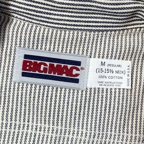 1980's BIG MAC Hickory L/S Shirt Deadstock