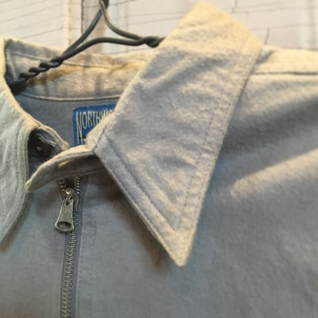1940's NORTHWOOD Chamois Cloth Pollover L/S Shirt