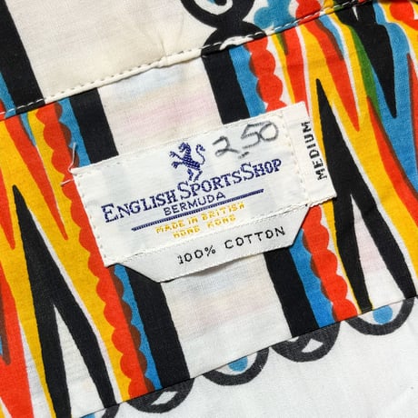 1960's ENGLISH SPORTS SHOP S/S Shirt Deadstock