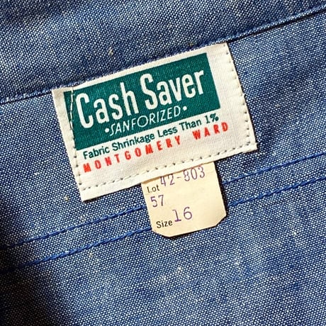 1950's Cash Saver Chambray L/S Shirt Deadstock