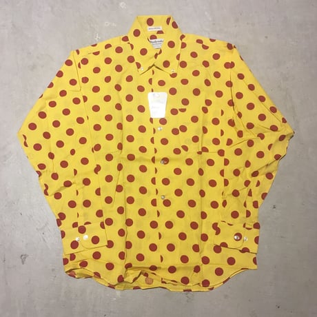 1960's Dunerooke Dots L/S Shirt Deadstock