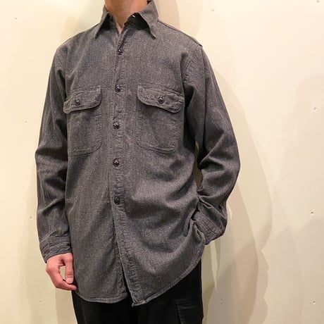 1940〜50's HERCULES Black Chambray L/S Shirt