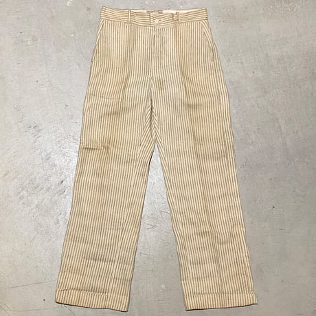 1930's〜 MADE WELL WEAR WELL Cotton Trousers Deadstock