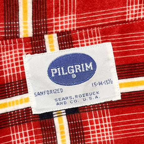 1950's PILGRIM Flannel L/S Shirt Deadstock