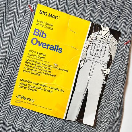 1970's BIG MAC Herringbone Overall Deadstock