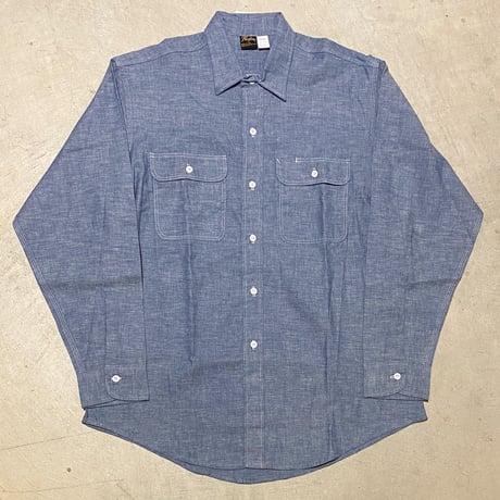 1980's〜 Prentiss Chambray L/S Shirt Deadstock