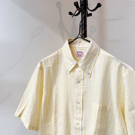 1980's Brooks Brothers Cotton&Linen S/S Shirt Deadstock