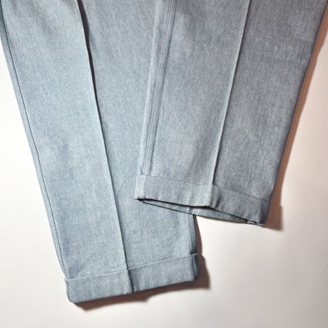 1950's SUPPLDRAPE DENIMS Cotton Trousers Deadstock