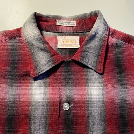1960's BRENT Rayon L/S Shirt