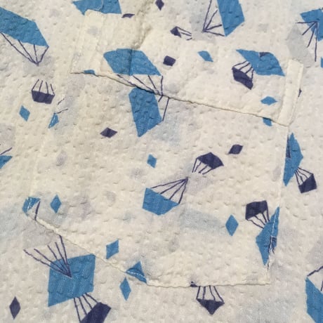 1950's Unknown Seersucker S/S Pajama Shirt