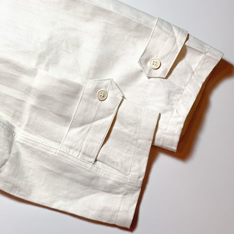 1940's〜 French Military Hospital Linen Coat Deadstock