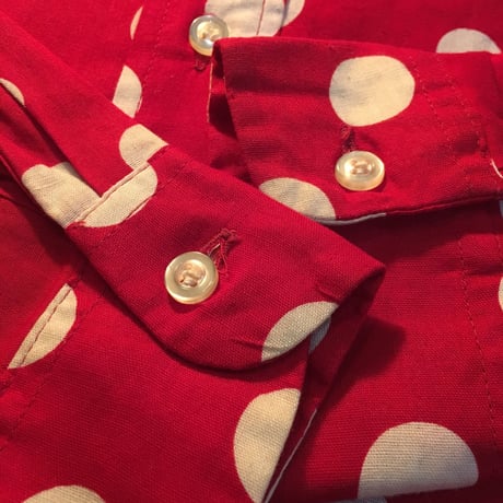 1960's James Hall Dots L/S Shirt Deadstock