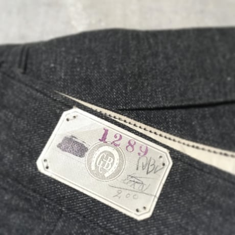 1950's GIBSON BRAND Black Chambray Trousers