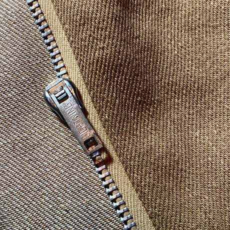 1970's British Brown Denim Prisoner Jacket Deadstock