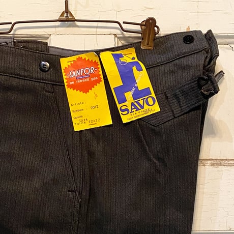 1940's SAVO Gray Pique Trousers Deadstock