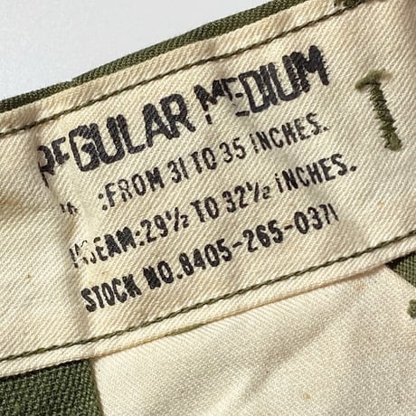 1950's US.ARMY M-51 Field Trousers Deadstock