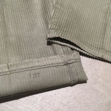 1960's Lee Leens Corduroy Tapered Pants Deadstock