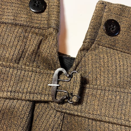 1940's〜 SAVO Brown Pique Trousers Deadstock