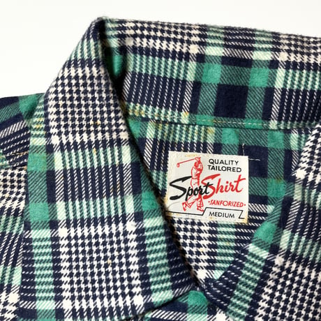 1950's Sport Shirt Flannel L/S Shirt Deadstock