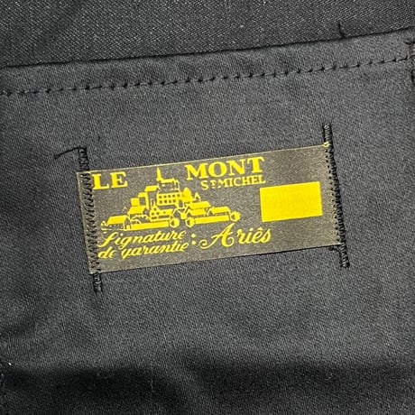 1940〜50's LE MONT ST MICHEL Black Moleskin Jacket Deadstock