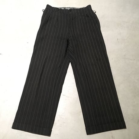 1930〜40's French Unknown Cotton Stripe Trousers