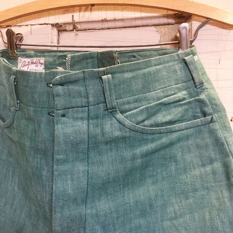 1940's〜 Liberty Pants Shop Green Denim Trousers