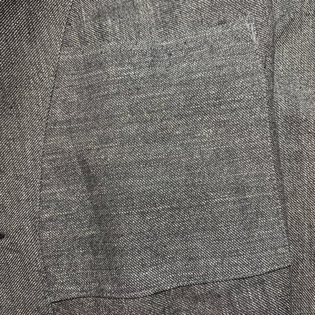 1950's French Unknown Black Chambray Atelier Coat