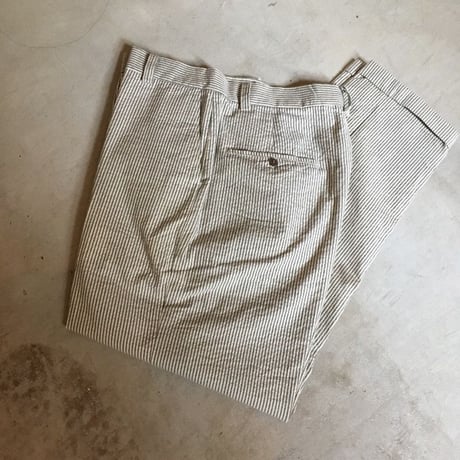 1960's Unknown Seersucker Tapered Pants