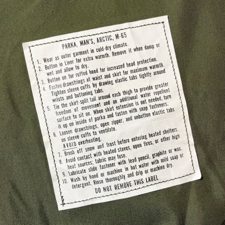1970's US.ARMY M-65 Mods Coat Deadstock