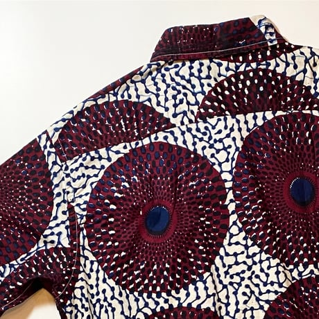 1960's WHITE NEW HAVEN Batik S/S Shirt