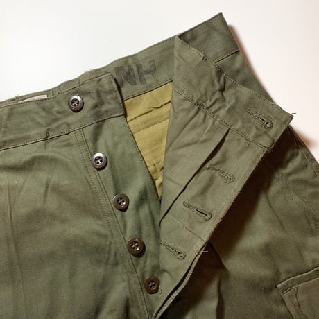 1950〜60's French Army M-47 Herringbone Trousers Deadstock