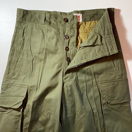 1950〜60's French Army M-47 Herringbone Trousers Deadstock