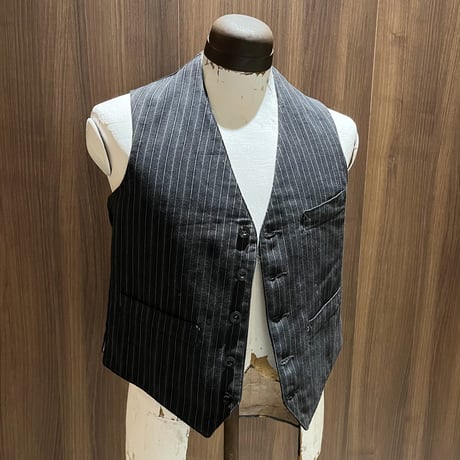 1950's French Unknown Stripe Vest Deadstock