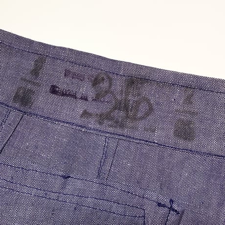 1950〜60's French Navy Linen Short Pants Deadstock