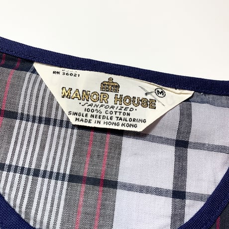1960's MANOR HOUSE Henleyneck S/S Shirt Deadstock