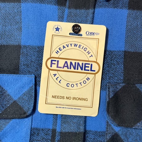 1990's DAKOTA Heavy Flannel L/S Shirt Deadstock