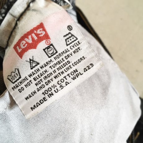 1980〜90's Levi's 501 Black Denim Pants Deadstock