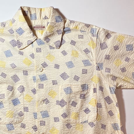 1950's PENNEY'S TOP-FLIGHT Seersucker S/S Shirt