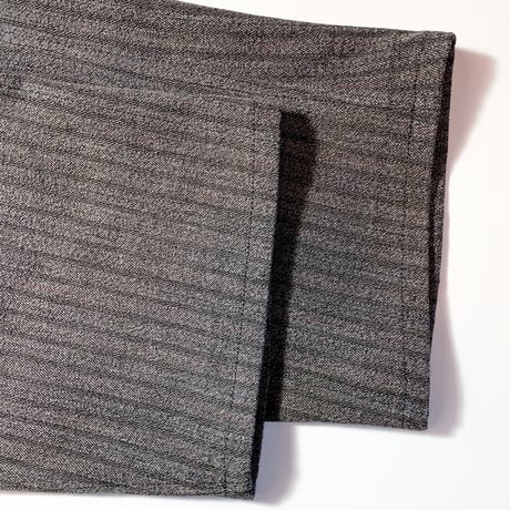 1930's〜 French Unknown Black Chambray Stripe Jacket