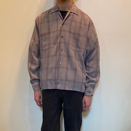 1960's Da Vinci Rayon L/S Shirt