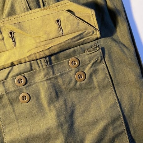 1950〜60's French Army M-47 Herringbone Trousers Deadstock