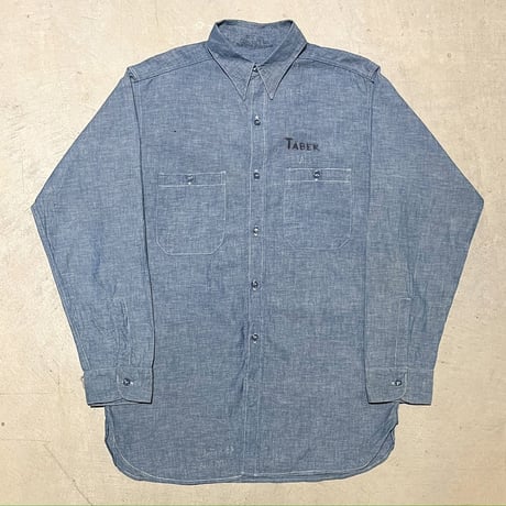 1960's US.NAVY Chambray L/S Shirt