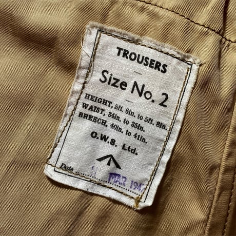 1940's British Army SAS Over Trousers