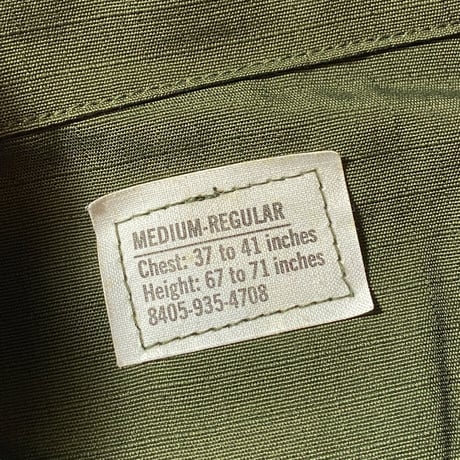 1970's US.ARMY Jungle Fatigue 4th Jacket Deadstock