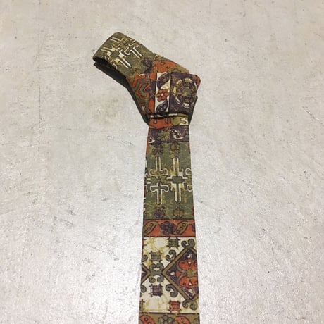 1960's ERNST Cotton Batik Necktie