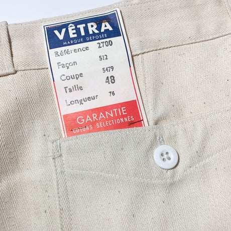 1950's〜 VETRA Herringbone Trousers Deadstock